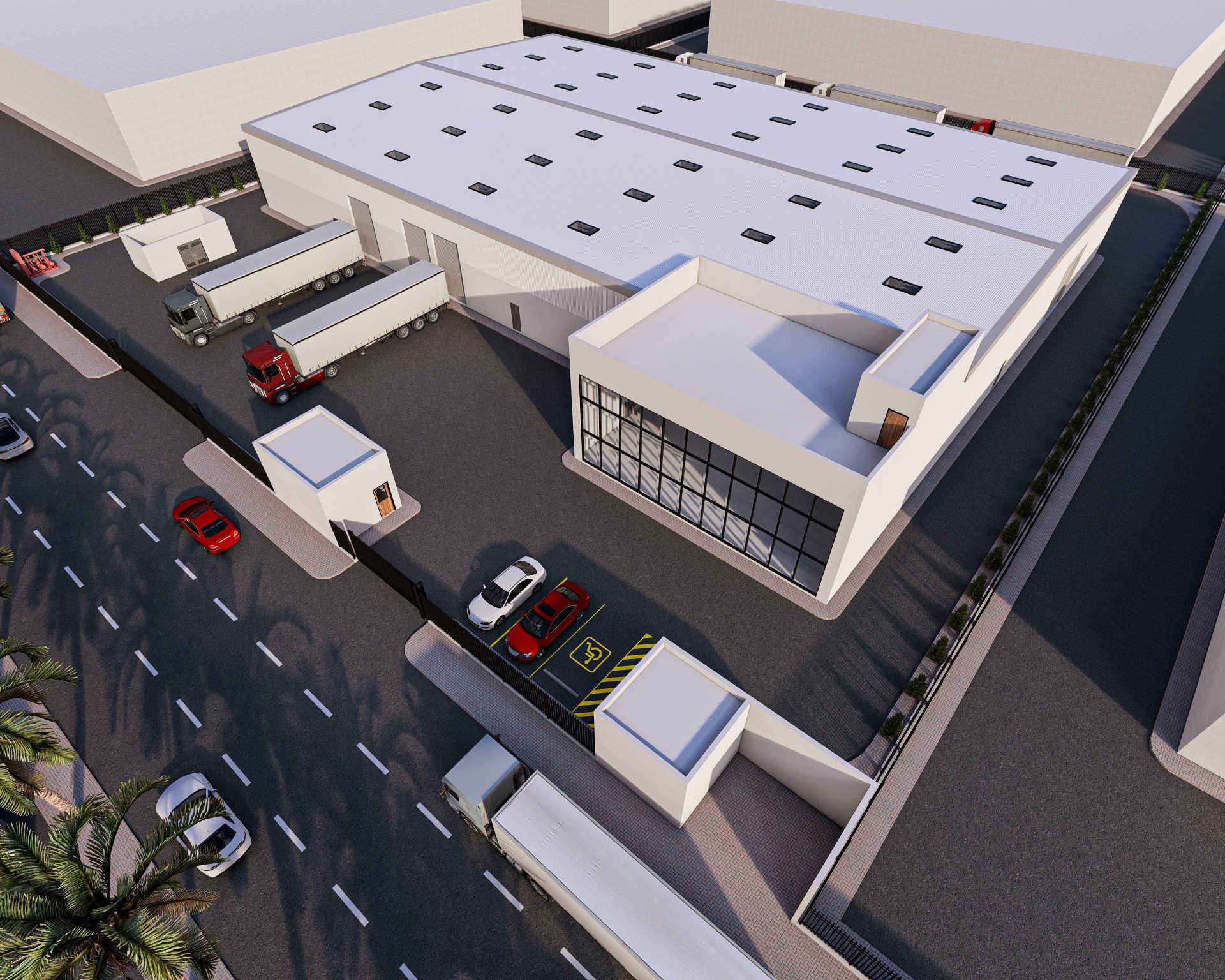 المنطقة الداخلية النظيفة لمصنع للمواد الغذائية في الخرج، تظهر ألواح العزل الحراري وغرف التبريد التي نفذتها إسنادكو.