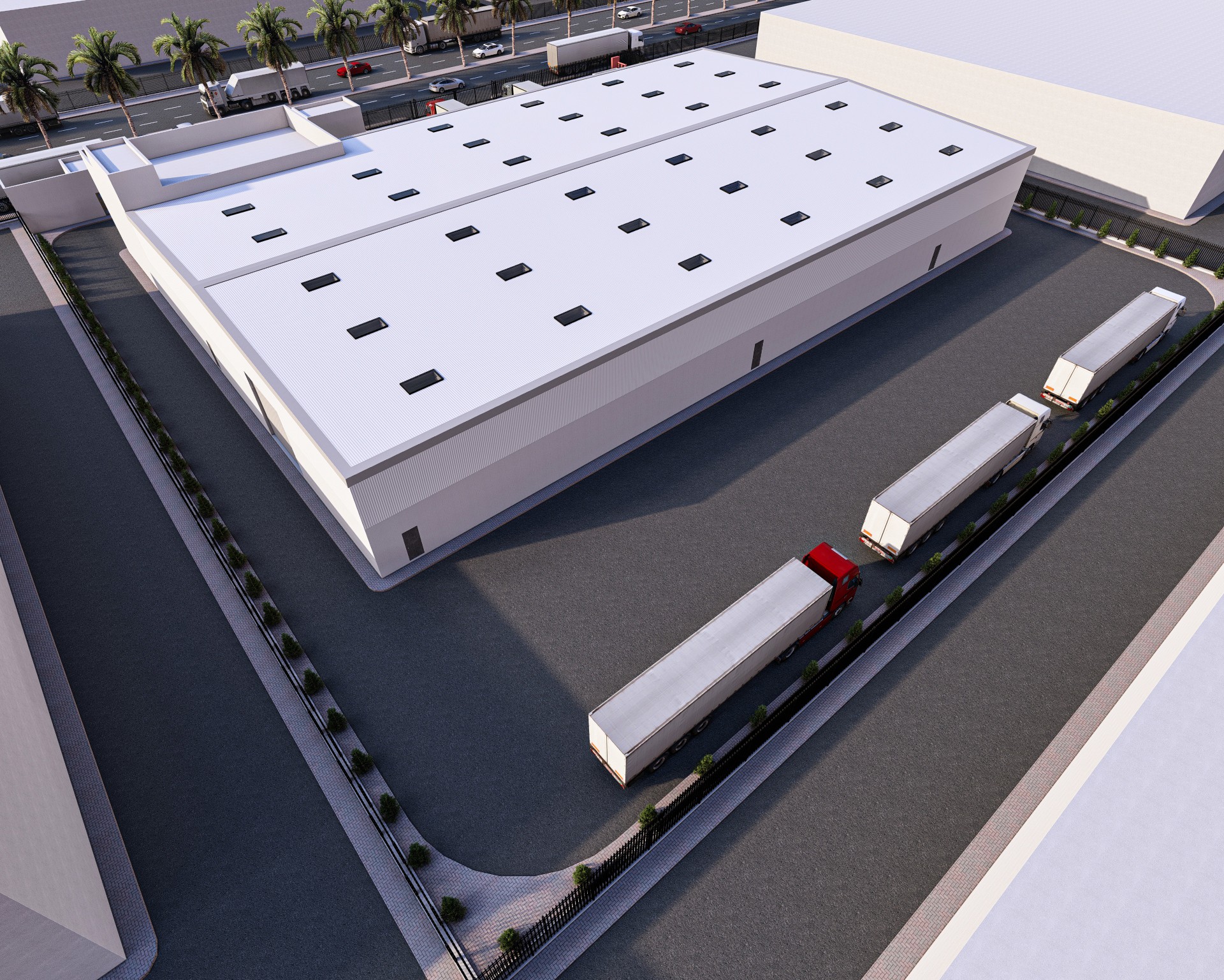 المنطقة الداخلية النظيفة لمصنع الدار الرائدة للمواد الغذائية في الخرج، تظهر ألواح العزل الحراري وغرف التبريد التي نفذتها إسنادكو.