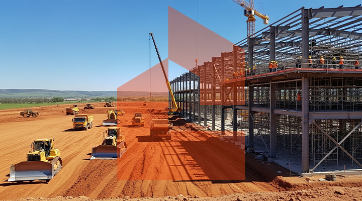 أعمال الحفر والإنشاءات في المدينة الصناعية الثالثة بالرياض الحاير