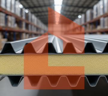 تركيب ألواح ساندوتش بانل عازلة للحرارة لمستودع في الرياض 