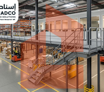 بناء طابق ميزانين حديد