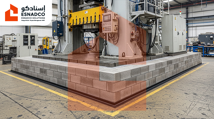 قواعد الماكينات الثقيلة للمصانع